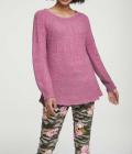 Grobstrickpullover orchidee