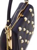 Handtasche mit Perlen marine