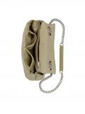Handtasche mit dekorativem Magnetverschluss beige