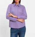 Hemdbluse mitSchmuckknöpfen lavendel