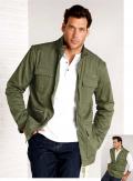 Herren-2-in-1-Jacke/Weste oliv