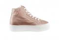 High-Top-Sneaker roségoldfarben