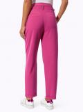 High-Waist-Stretchhose fuchsia