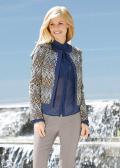 Jacke dunkelblau-bunt