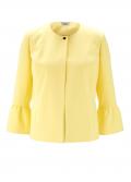 Jacke mit Volants gelb