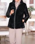 Jacke mit Webpelz schwarz