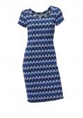 Jacquard-Optimizer-Kleid blau-schwarz