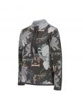 Jacquard-Pullover mit Stehkragen graphit-hellgrau