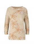 Jacquard-Pullover sand-champagner-gemustert