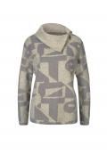 Jacquard-Pullover sand-grau