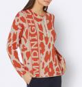Jacquard-Pullover terra-sand