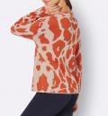 Jacquard-Pullover terra-sand