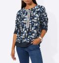 Jacquard-Sweatshirt mittelblau-royalblau