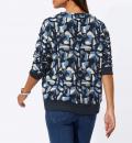 Jacquard-Sweatshirt mittelblau-royalblau