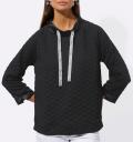 Jacquard-Sweatshirt schwarz