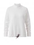 Jacquard-Sweatshirt weiß