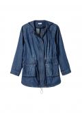 Jeans-Parka mit Kapuze blue Denim Gr. 50