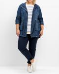 Jeans-Parka mit Kapuze blue Denim Gr. 50
