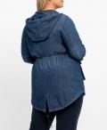 Jeans-Parka mit Kapuze blue Denim Gr. 50