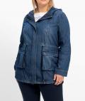 Jeans-Parka mit Kapuze blue Denim Gr. 50