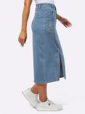 Jeans-Rock mit Strass blue-bleached