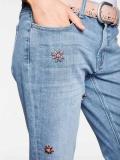 Jeans mit Strass blau