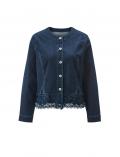 Jeansblazer mit Stickerei blue-stone-washed