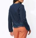 Jeansblazer mit Stickerei blue-stone-washed