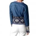 Jeansjacke Ethno-Style blau