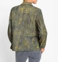 Jeansjackenblazer mit goldfarbenen Details khaki