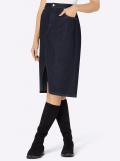 Jeansrock dark blue denim