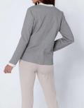 Jersey-Blazer grau-silberfarben