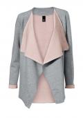 Jersey-Doublefaceblazer grau-rosé