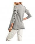 Jersey-Doublefaceblazer grau-rosé