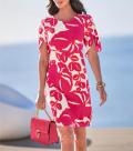 Jersey-Druckkleid champagner-pink
