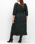 Jersey-Druckkleid schwarz-gemustert