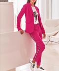 Jersey-Hosenanzug pink