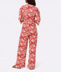 Jersey-Overall mit Printdessin koralle-mint