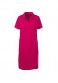 Jersey-Polokleid mit Glitzersteinen pink