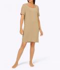 Jersey-Sleepshirt camel-mandarine