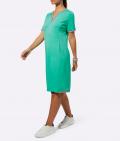 Jersey-Stretchkleid mit Glitzerband mintgrün
