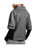 Jerseyblazer grau-schwarz