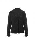 Jerseyblazer im Jacquard-Dessin schwarz