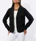 Jerseyblazer im Jacquard-Dessin schwarz