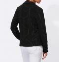 Jerseyblazer im Jacquard-Dessin schwarz