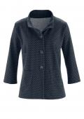 Jerseyblazer marine-weiß