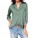 Jerseybluse schilf-schwarz