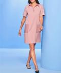 Jerseykleid mit 2 Taschen hortensie