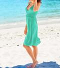 Jerseykleid smaragd