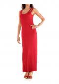 Jerseymaxikleid geranienrot